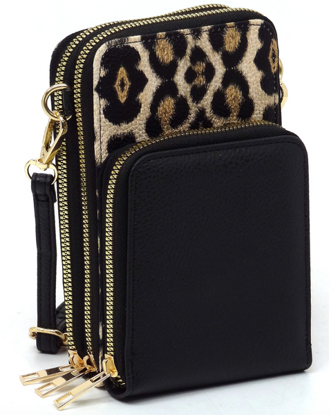 Animal Print Crossbody Organizer