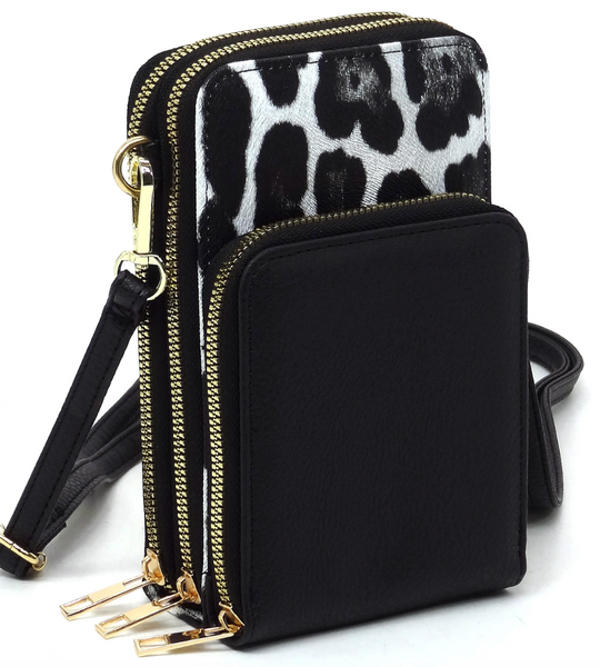 Animal Print Crossbody Organizer