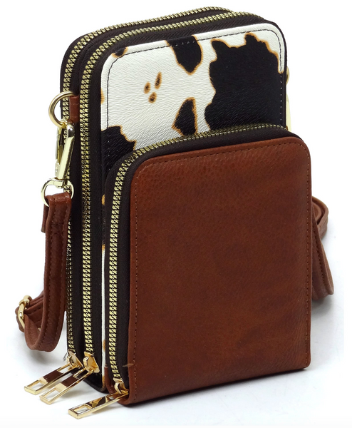 Animal Print Crossbody Organizer