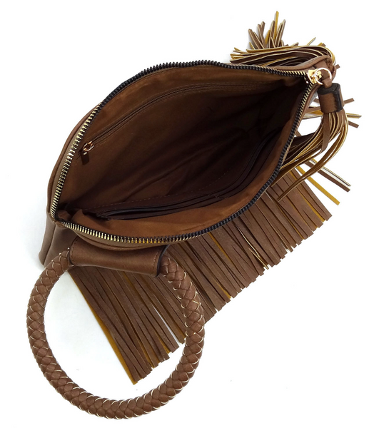 Fringe Wristlet Clutch