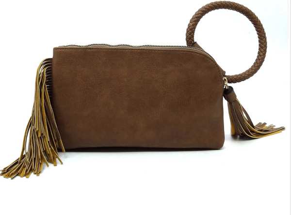 Fringe Wristlet Clutch