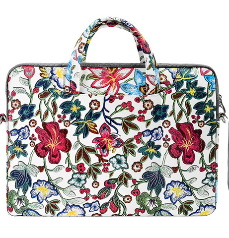 Floral Laptop Shoulder Bag