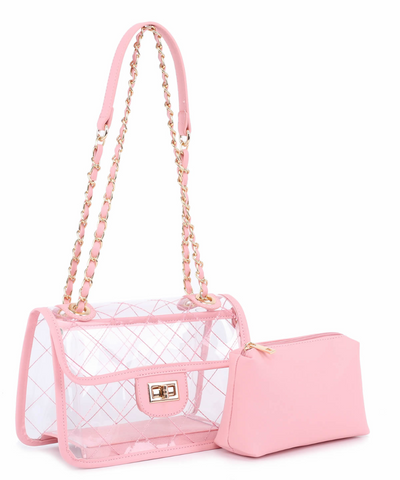 2 Piece Dressy Clear Bag