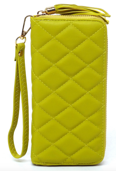 Quilted Wristlet Wallet