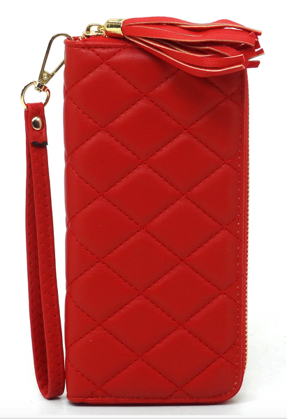 Quilted Wristlet Wallet